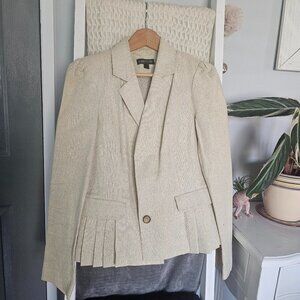 Rampage Gold Blazer | Women’s Size Large | Vintage Distressed / Missing Buttons